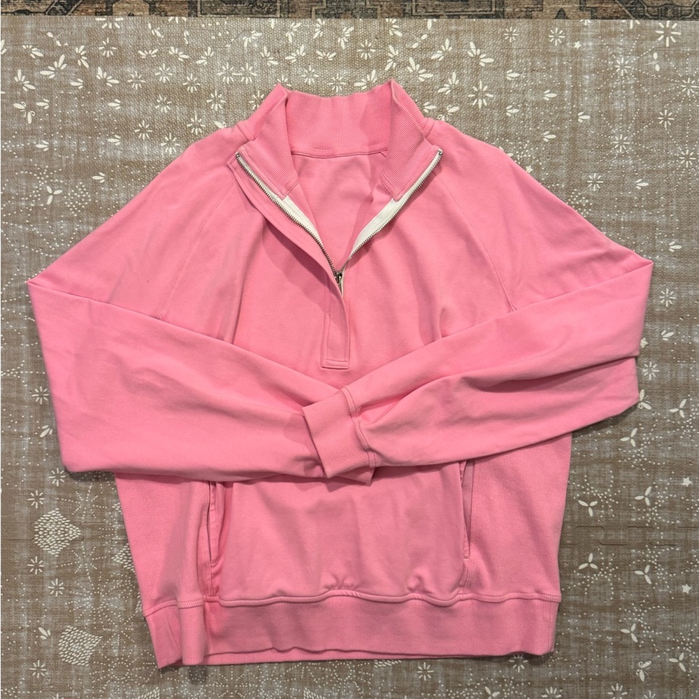 P'tula Cloud Quarter-Zip - Size M/Bubblegum